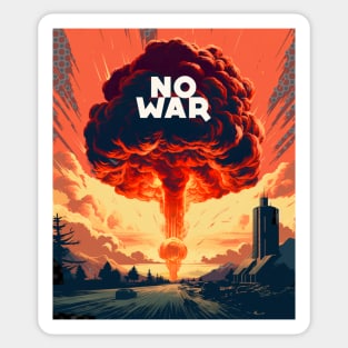 No War: World Peace Please Sticker